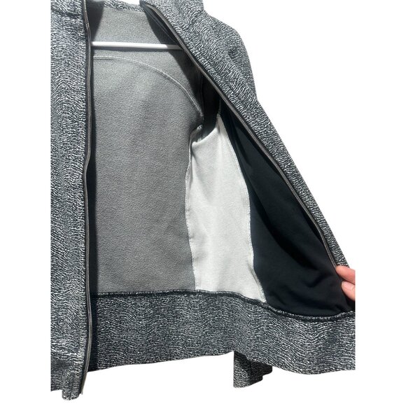 Lululemon Scuba Hoodie Y2K Womens 4 Gray Luminesce Splatter Embroidered Logo - Picture 13 of 16